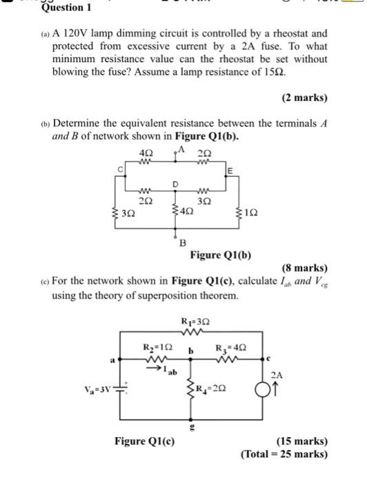 Solved (a) A 120V lamp dimming circuit is controlled by a | Chegg.com