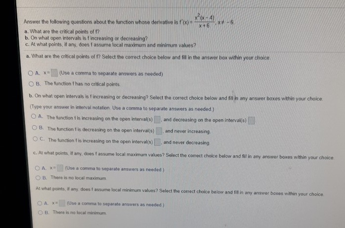 Solved Answer the following questions about the function | Chegg.com