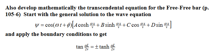 Also develop mathematically the transcendental | Chegg.com