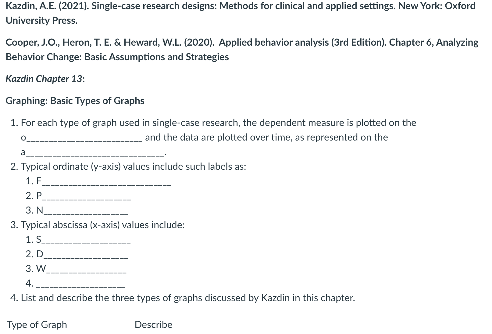 single case research designs chegg