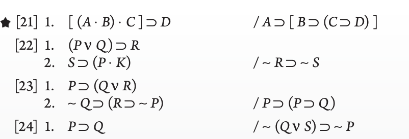 Solved I. Apply conditional proof CP to the following Chegg