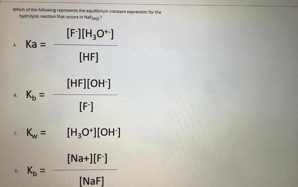 Solved Which of the following represents the equilibrium | Chegg.com