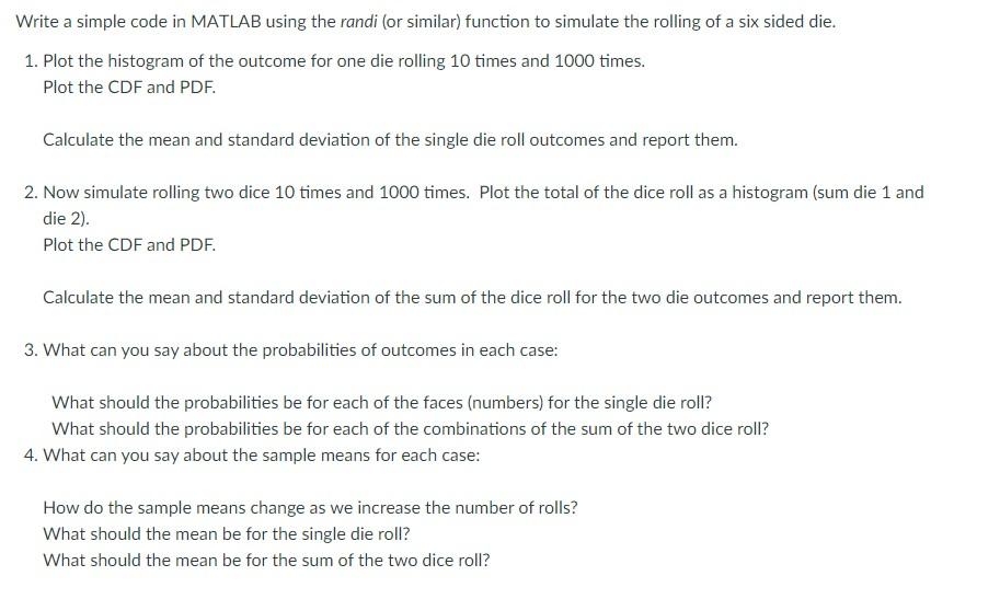 SOLVED: Write the MATLAB code to generate a random number between 1 and 3  using the randi function. You can find more information about randi at   Consider the Monty  Hall problem (