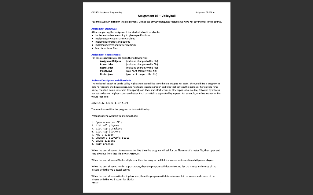 Solved assignment 8 code: // !!! Make no | Chegg.com