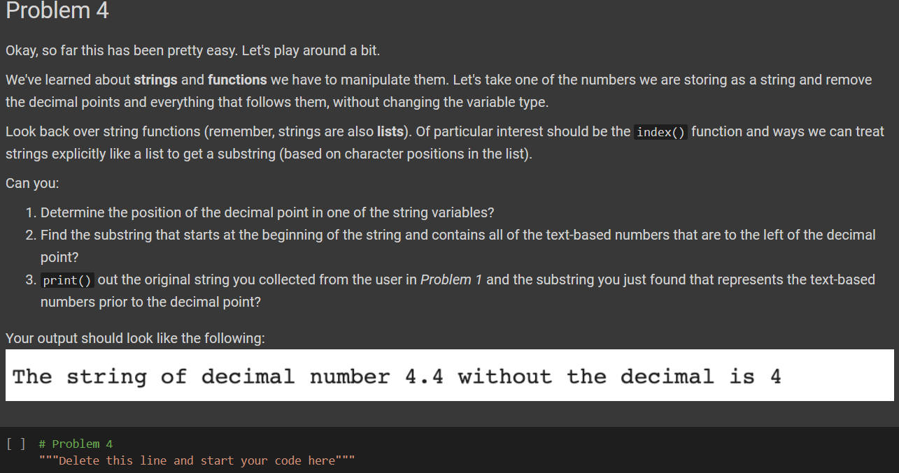 Solved Please type a message to truncate > Python is fun but | Chegg.com