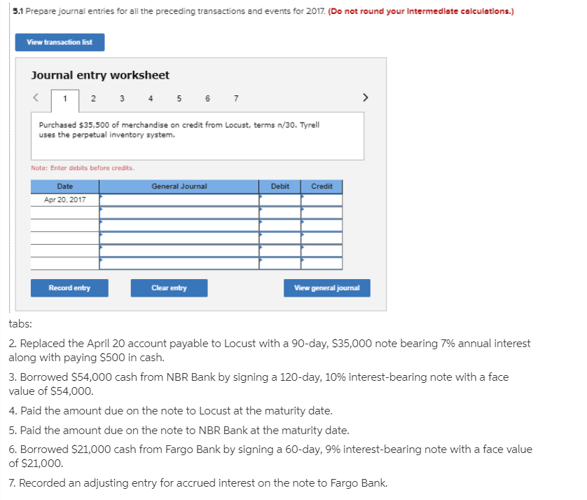 Solved Tyrell Co. entered into the following transactions