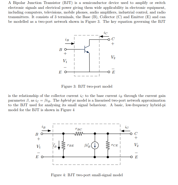 Solved A Bipolar Junction Transistor BJT is a Circuit Diagram