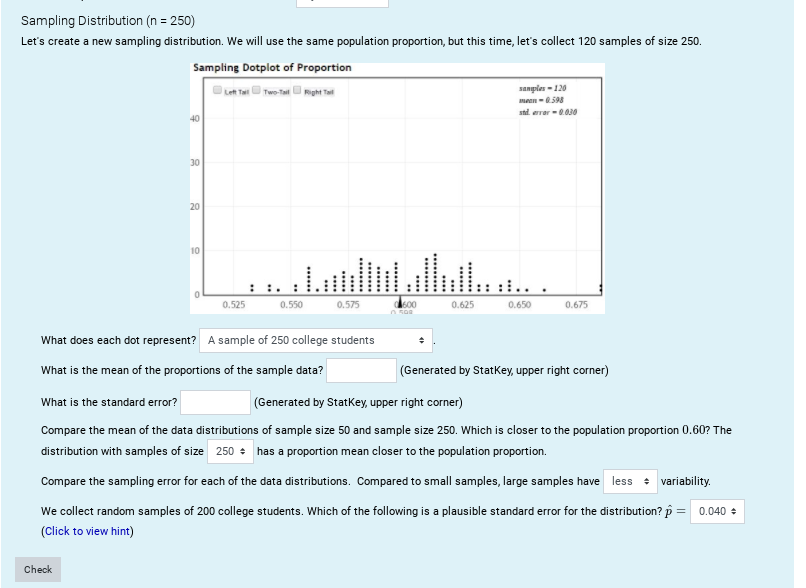 Solved Your Turn (Continued) Sampling Distribution (n = 50) | Chegg.com