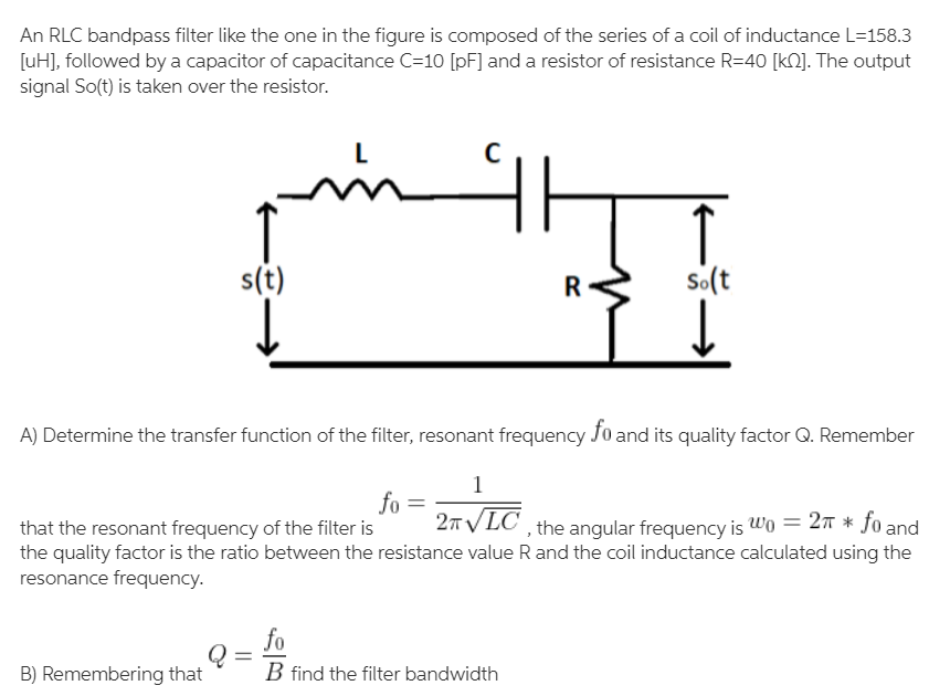 Solved C) Determine the equivalent baseband | Chegg.com