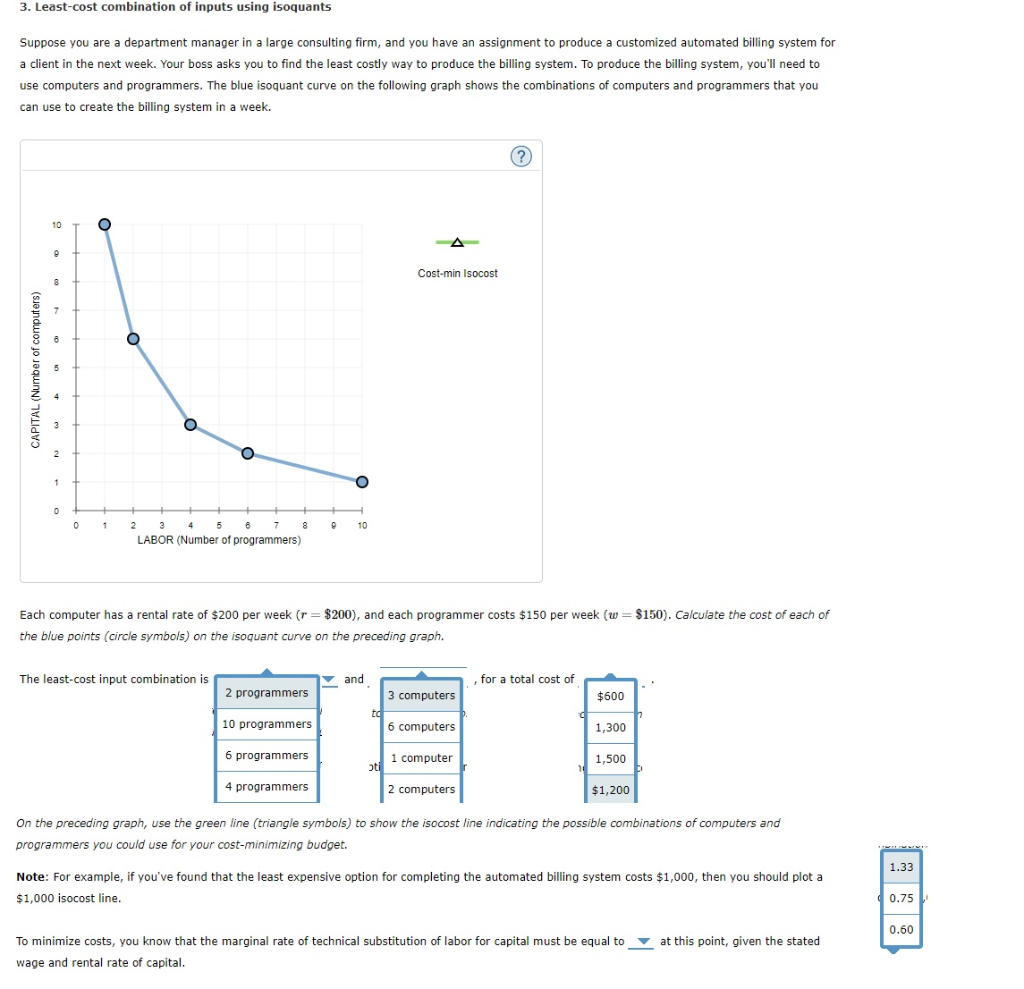 Solved 3. Least-cost combination of inputs using isoquants | Chegg.com