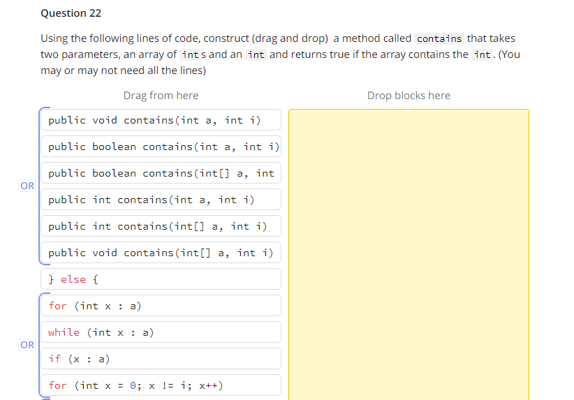 Solved Question 22 Using the following lines of code, | Chegg.com