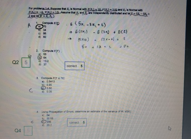 Solved For Problems 14 Suppose That X Is Normal With E Chegg Com
