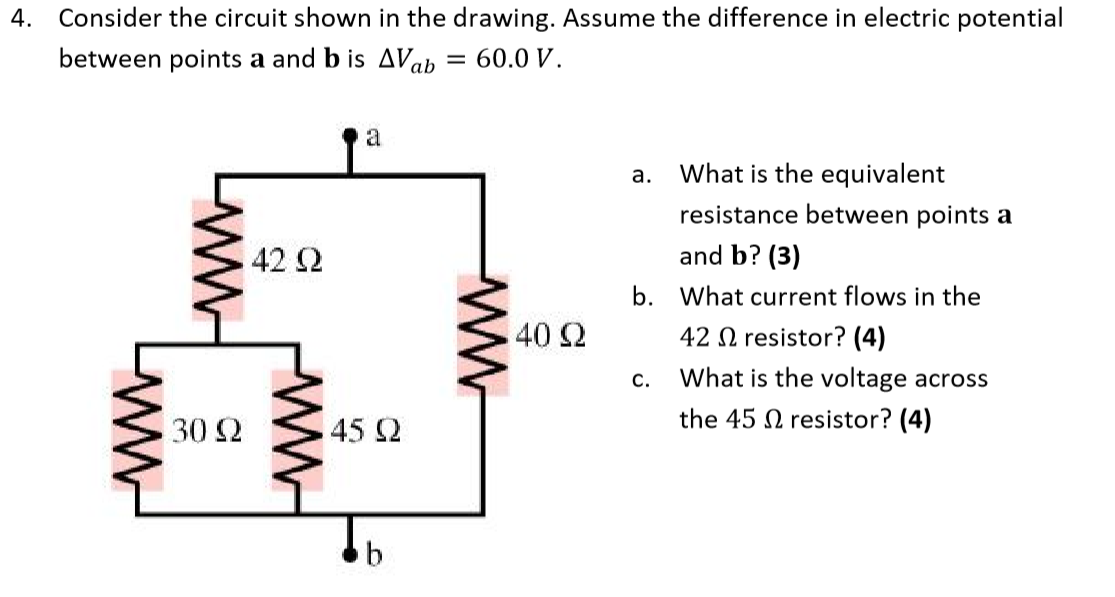 Solved 4. Consider the circuit shown in the drawing. Assume | Chegg.com