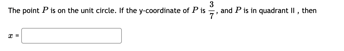 Solved The Point P Is On The Unit Circle. If The | Chegg.com
