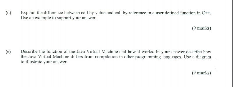 explain and compare call by value and call by reference with example