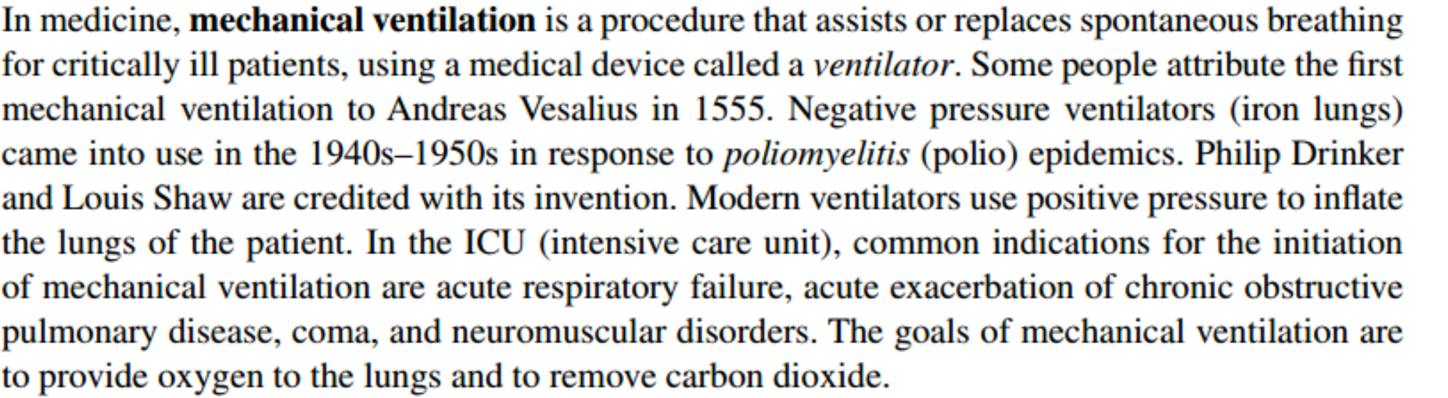 Spontaneous Breathing Pattern