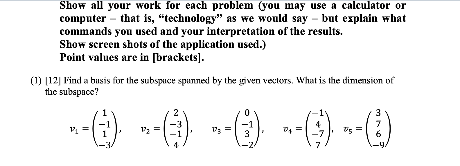 Show all your work for each problem (you may use a | Chegg.com