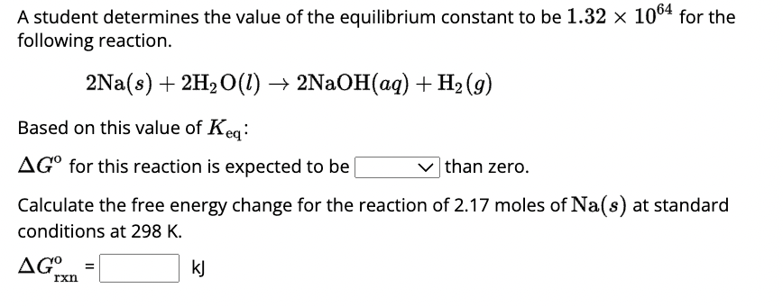 Solved A student determines the value of the equilibrium | Chegg.com