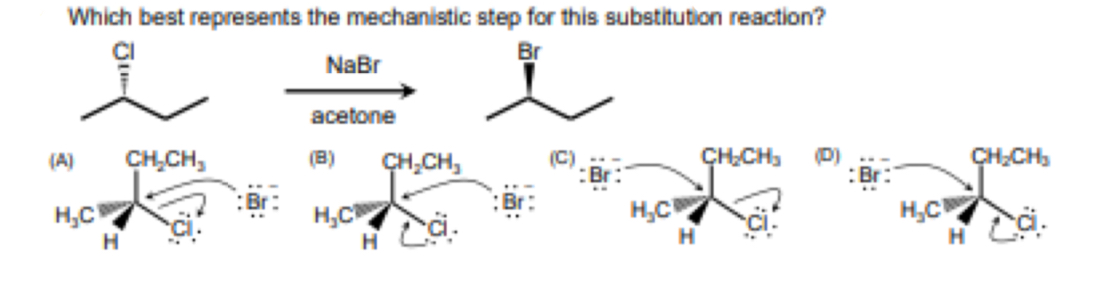Solved Which best represents the mechanistic step for this | Chegg.com