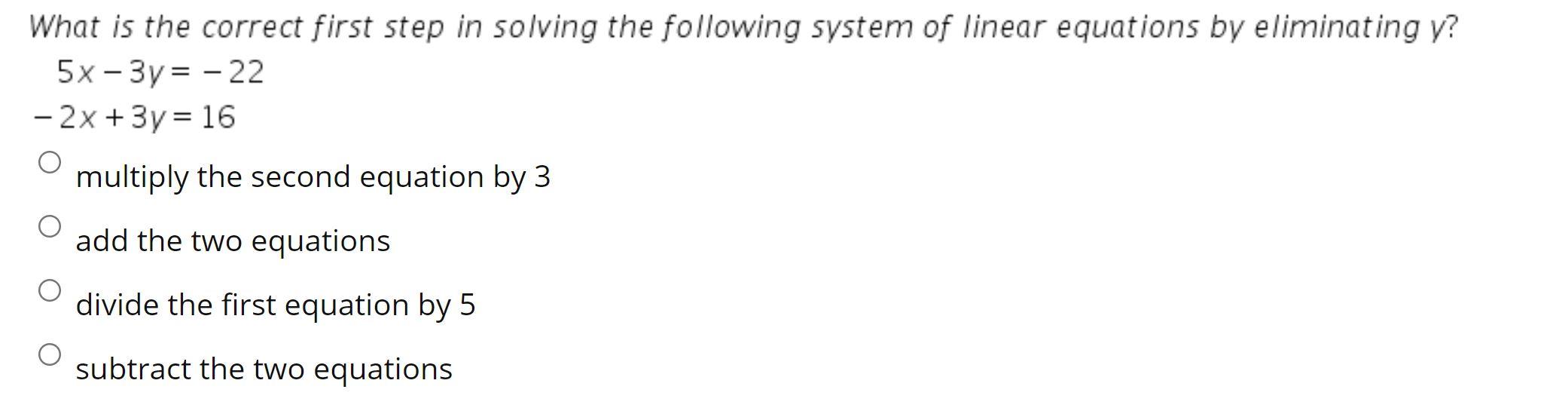 Solved A reasonable first step in solving the equation below | Chegg.com