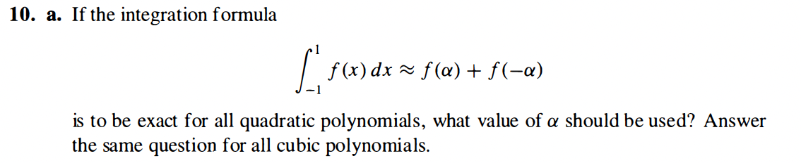 Solved 10. a. If the integration formula | Chegg.com