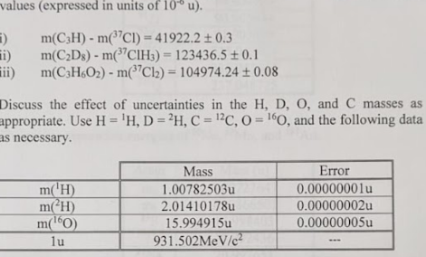Solved Compute the mass of 37 Cl using the mass doublet | Chegg.com