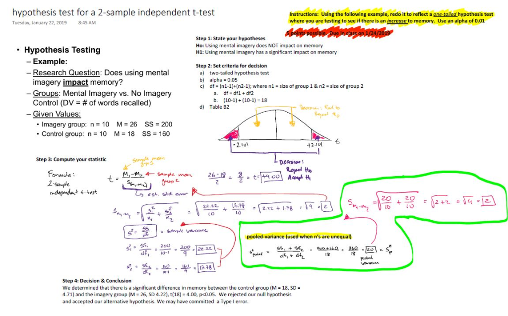 2 tailed hypothesis test example