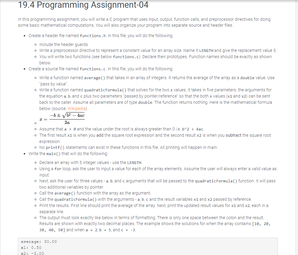 c programming and assembly language assignment 4