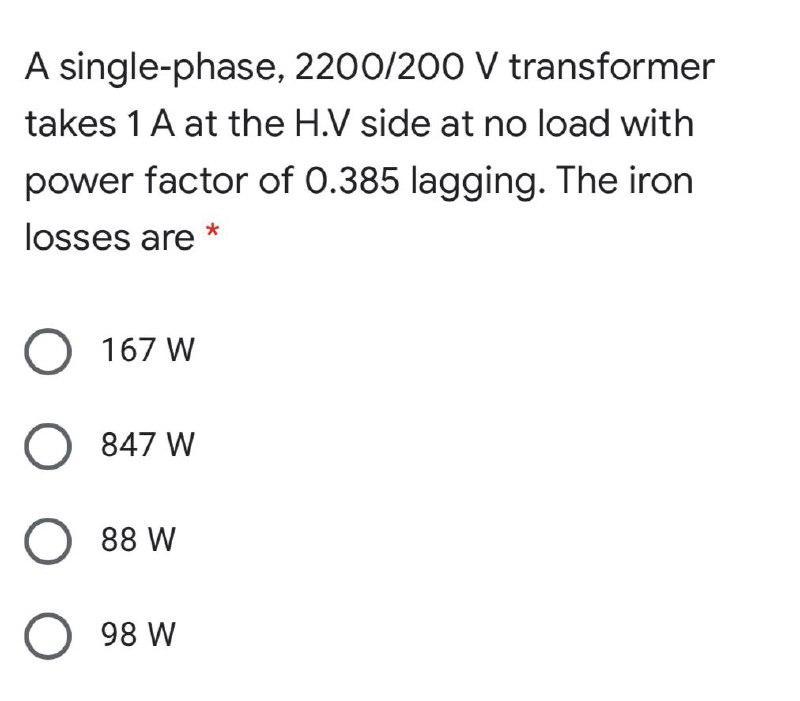 solved-a-single-phase-2200-200-v-transformer-takes-1-a-at-chegg