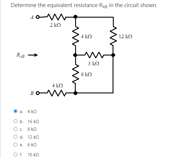 Solved Determine the equivalent resistance RAB in the | Chegg.com