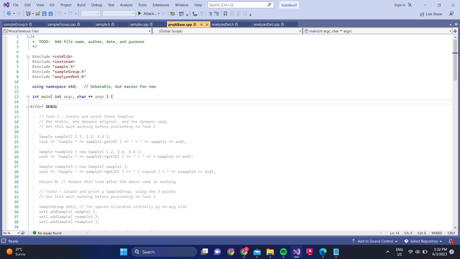 Solved Hi! Can you please help me write proj6Base.cpp such | Chegg.com