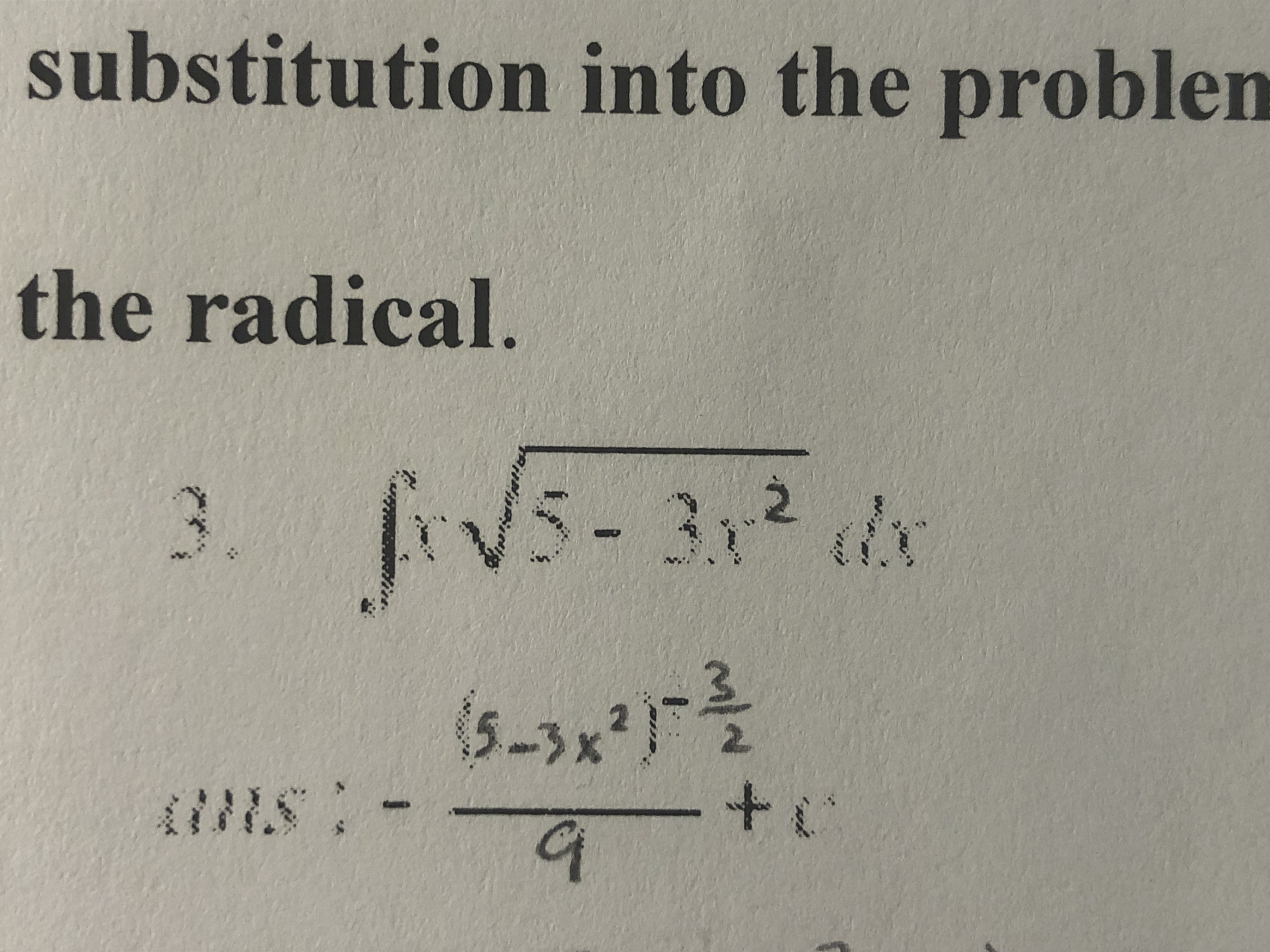 Solved Pick U as a function inside the parentheses or under | Chegg.com