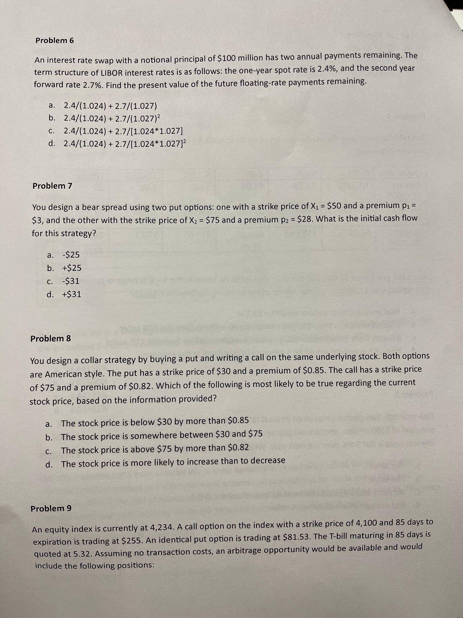 Solved An interest rate swap with a notional principal of | Chegg.com