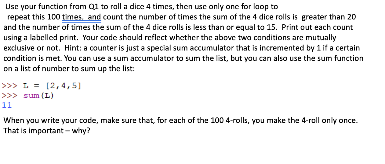 Solved This is python. (Help me to solve Q1-1 - Q1-4 it's | Chegg.com