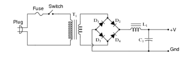 Solved Suppose this power supply circuit was working fine | Chegg.com