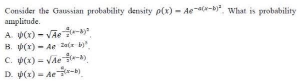 Solved Consider The Gaussian Probability Density P X A Chegg Com