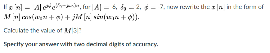 Solved If Ae N A Ej E 80 Jwa N For A 6 80 2 0 Chegg Com