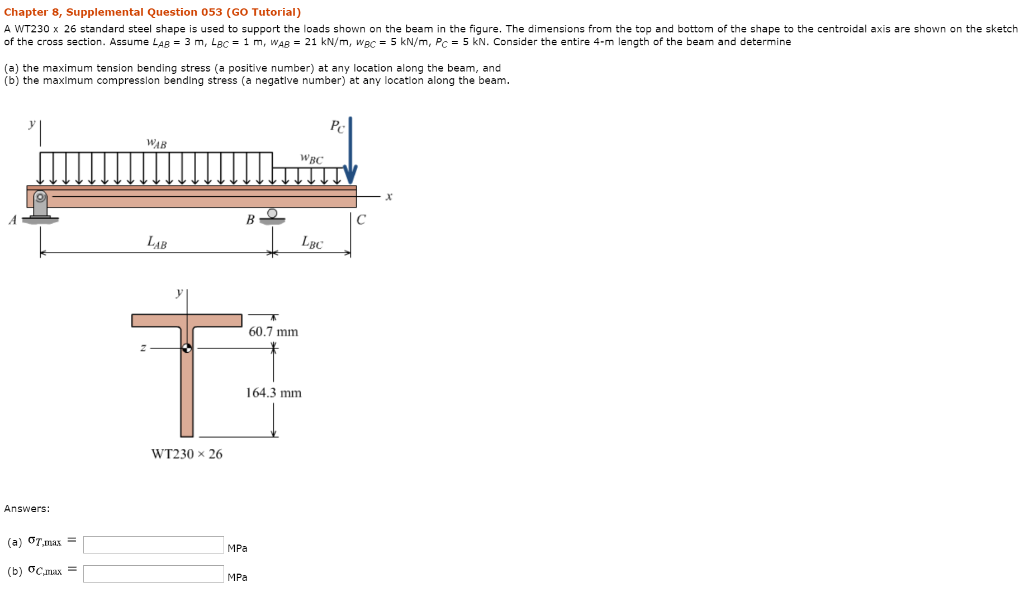 Solved 1 Chapter 8, Supplemental Question 053 (GO Tutorial) | Chegg.com