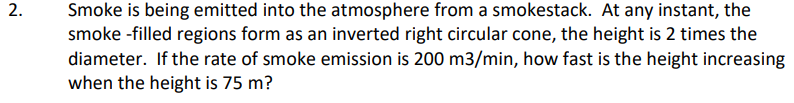 Solved Smoke is being emitted into the atmosphere from a | Chegg.com