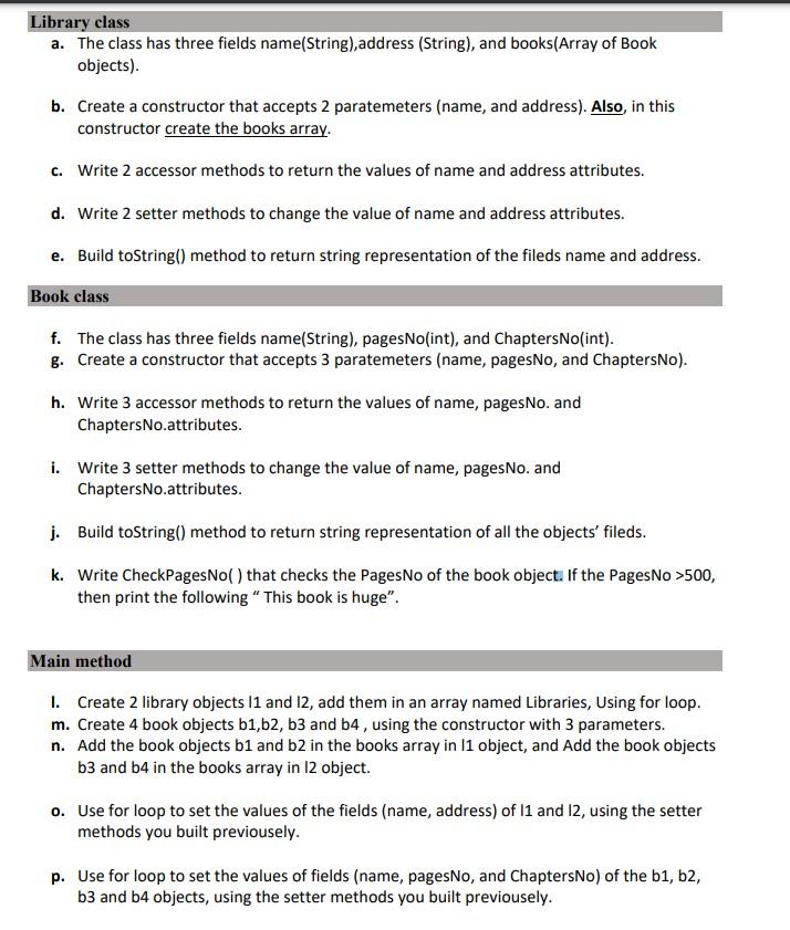 Solved q. Use for loop to check the pagesNo of all book | Chegg.com