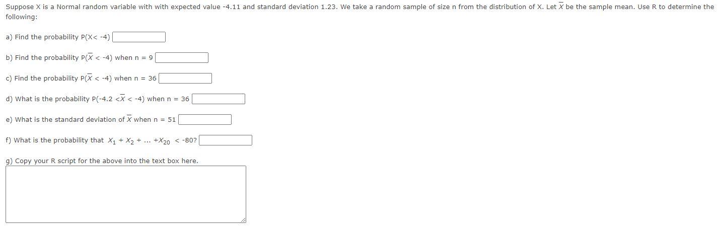 Solved Suppose X is a Normal random variable with with | Chegg.com