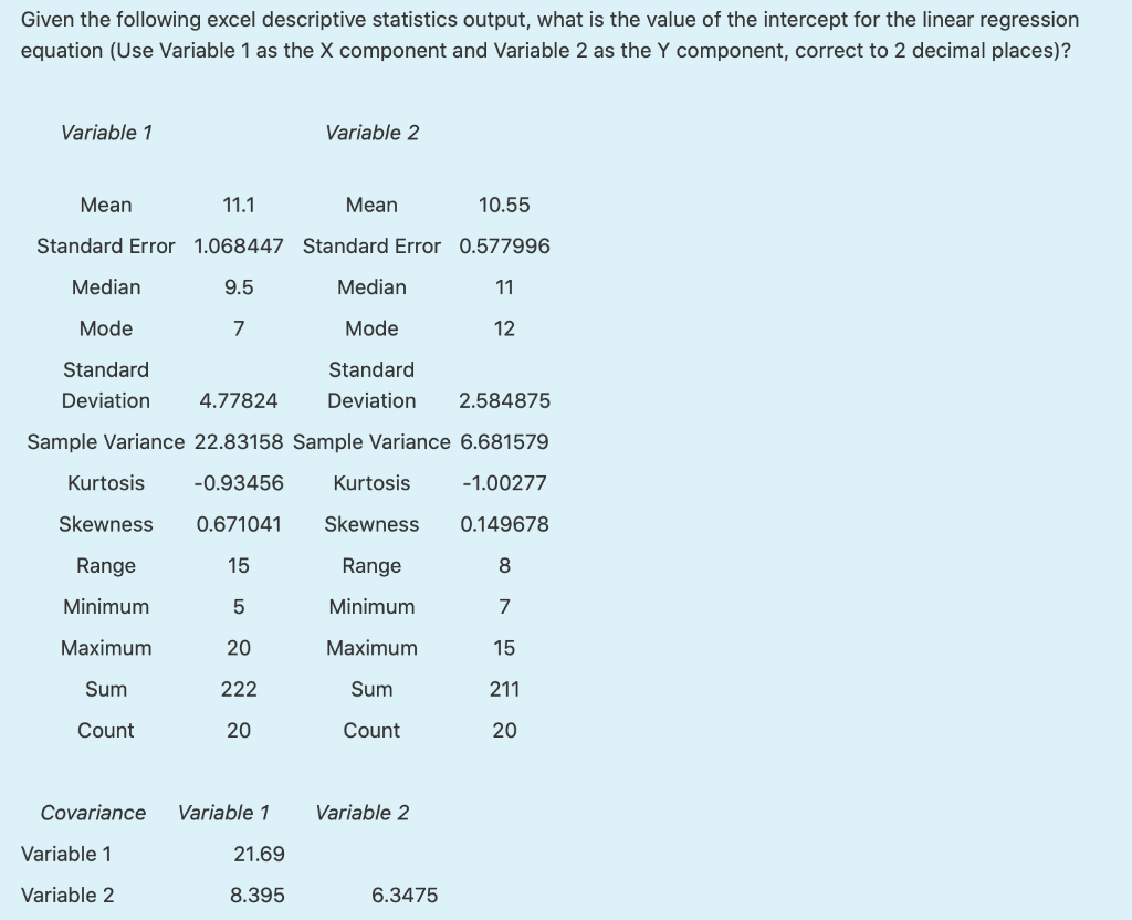 standard deviation of linear regression excel