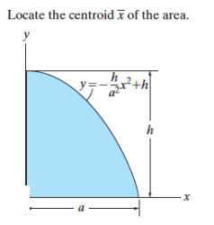 Solved Locate the centroid x of the area. 6-18. Locate the | Chegg.com