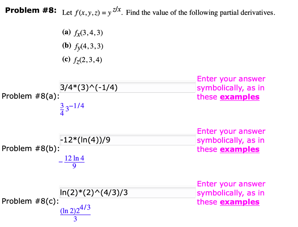 Solved Problem 8 Let F X Y Z Y 2 X Find The Value Of