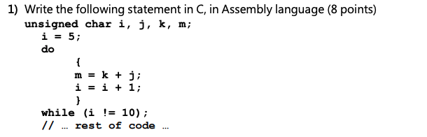 Solved About Decrement / Increment for counting loop, Shift | Chegg.com