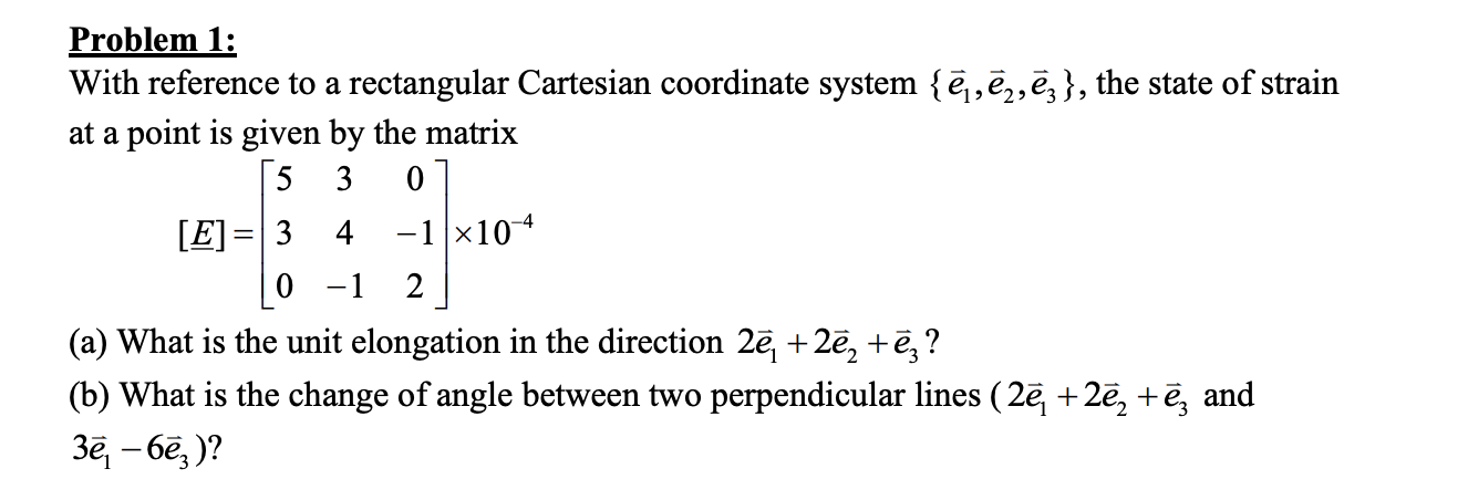 Solved = Problem 1: With reference to a rectangular | Chegg.com