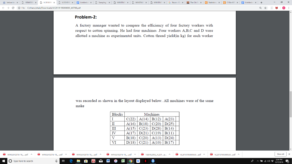 Solved 8195000630 ASTO6.pdf Problem-2: A factory manager | Chegg.com