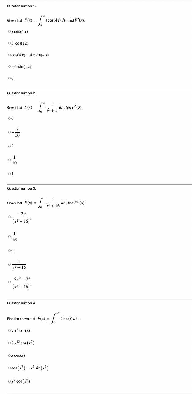 Solved Questions 1-4 | Chegg.com