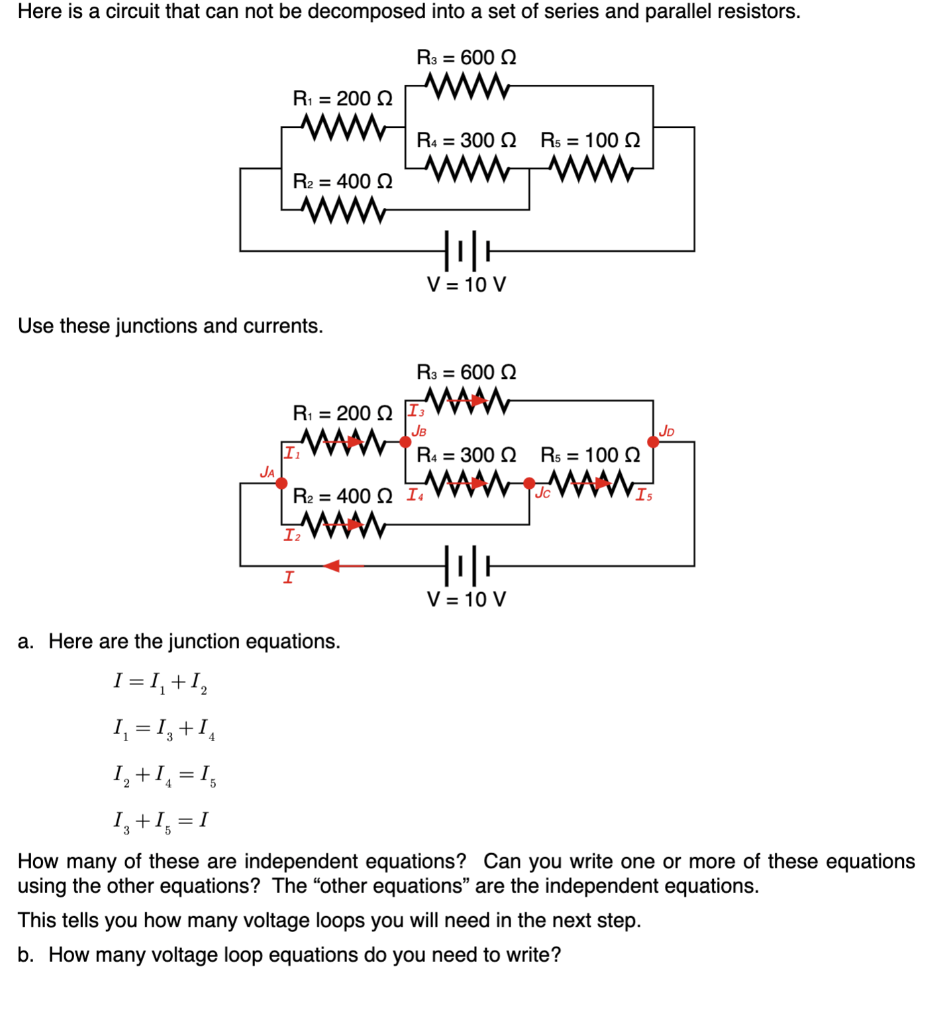 Solved Here is a circuit that can not be decomposed into a | Chegg.com