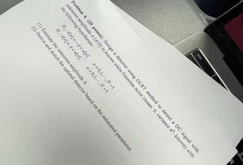 Solved SO Problem 4. (20 points). Design a detector using | Chegg.com